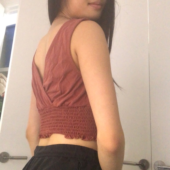 F21 pink cropped top - Picture 4 of 5